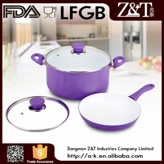 Trade Assurance aluminum kitchen ceramic cookware set