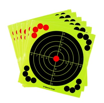 12 inch Self-Adhesive Reactive Splash Silhouette Shooting Target Sticker for Training