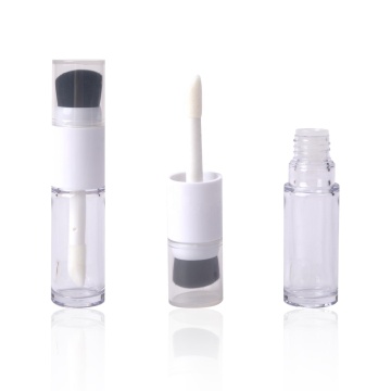 Custom Plastic 10ml Round Empty Liquid Foundation Blush Concealer Container with Brush