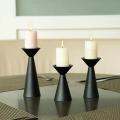 Black Candle Holders Set of 3