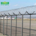 Razor barbed wire welded airport
