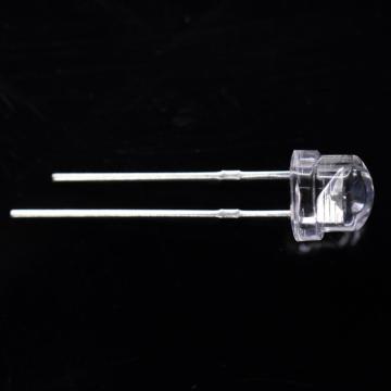 Прозрачные линзы с янтарным светодиодом высокой яркости 5 мм, 600-610 нм