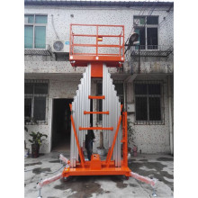 Mobile Electric Aluminum Lifting Platform Two Masts