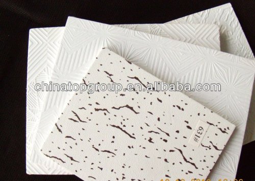 fire-proof plaster ceiling tile, anti fire gypsum ceiling, plaster board, gypsum board