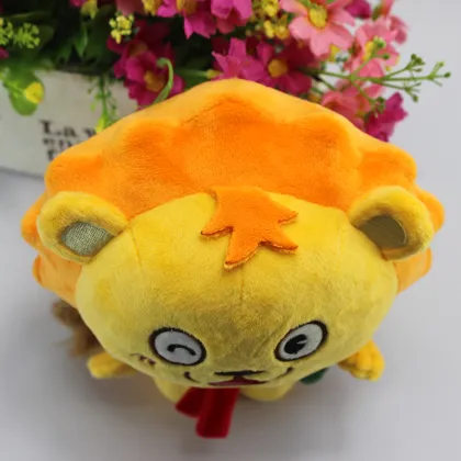 25cm Standing Kids Safe Yellow Plush Cute Soft Tiger Toy, Plush Tiger, Stuffed Tiger