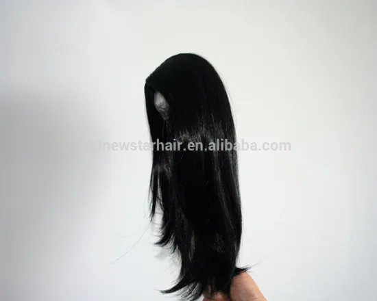 Fashion Long Straight Quality Synthetic Fake Hair Doll Wigs without Bangs