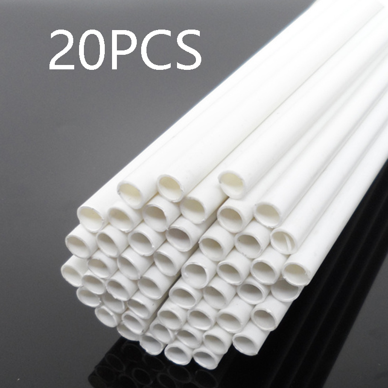 20PCS ABS Hollow Round Plastic Tube 2MM-10MM Diameter and 25CM Length DIY Spare Parts for RC Toy Building Model Materials