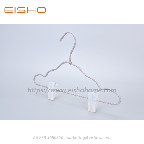 EISHO Kids Braided Coat Hanger With Clips