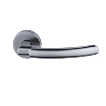 CHROME MODERN LEVER interior Door Handles ON ROUND ROSE Interior SETS D5 CHROME MODERN LEVER interior Door Handles ON ROUND ROSE Interior SETS D5