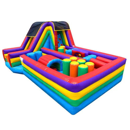 Customized dry bouncy inflatable 5k obstacle course