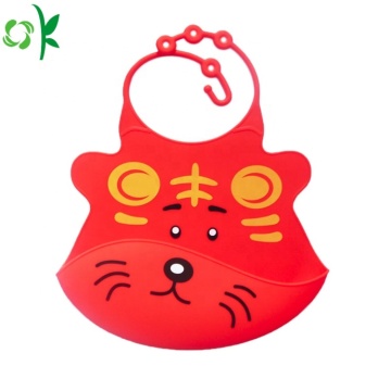 BPA Free Customized Cute Waterproof Silicone Bibs