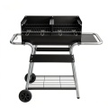 Panggangan Barbeku Arang Mudah Alih dengan 4 Rak Boleh Laras