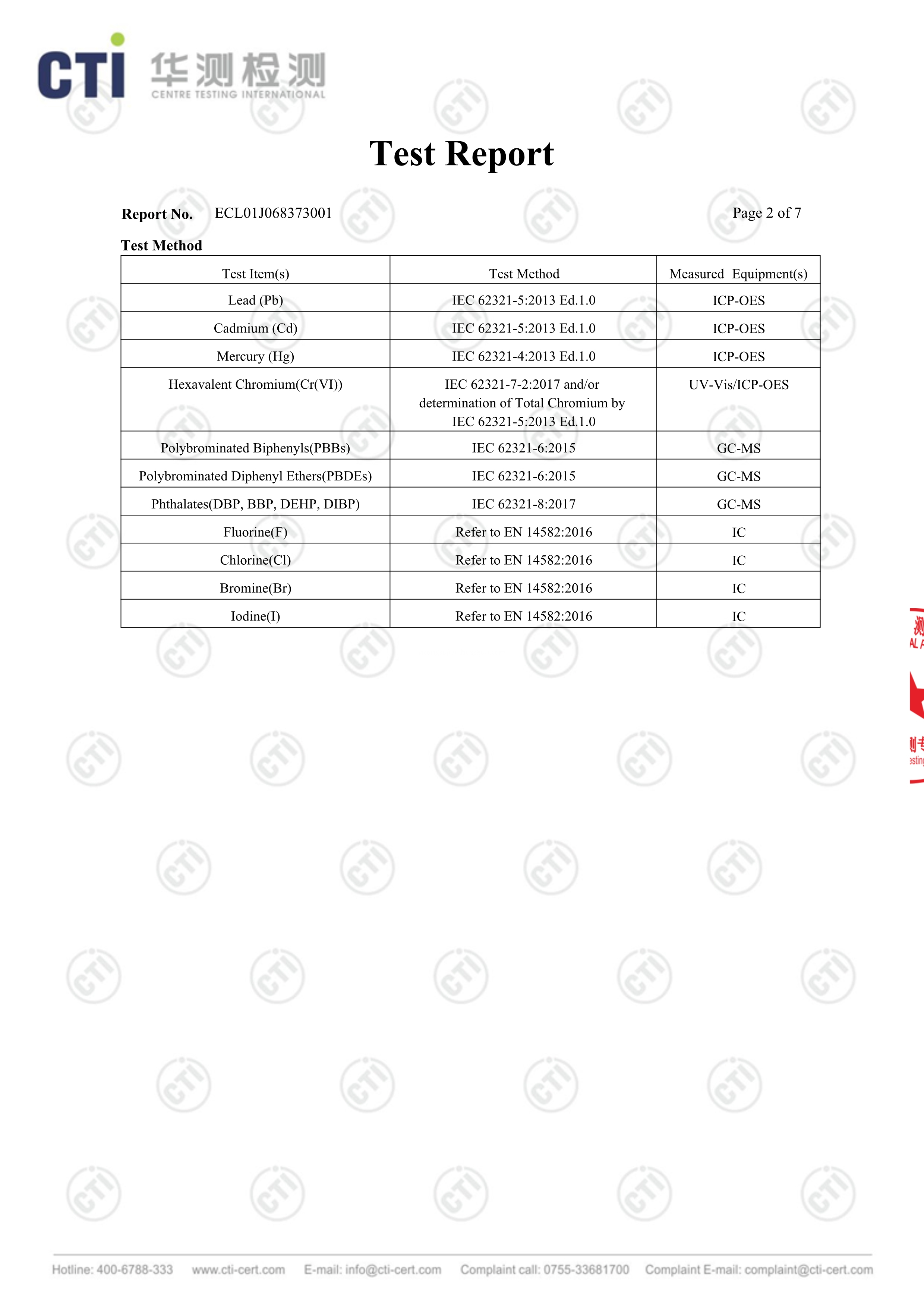 PS Conductive Shee ROHS & Halogen test report 2