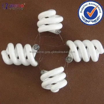 Factory T2 7mm 9W CFL Spiral Bulbs Energy Saver Light CE RoHs ISO9001