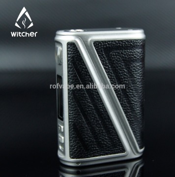 2017 Rofvape High End Calfskin 233w Warlock Z-Box 233 Vape Box Mod bottom feeder mod
