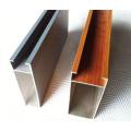 Wood grain curtain wall profile