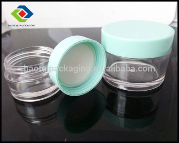 High quality plastic single wall petg jar for coametic packaging