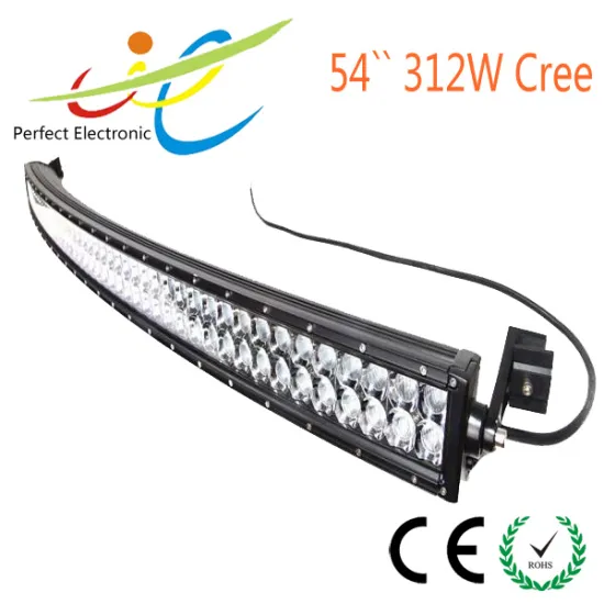 54inch 312W Cree curved LED light bar