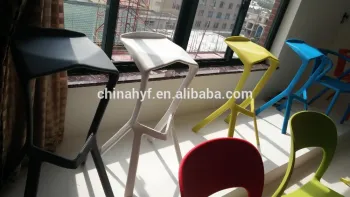 China supplier cozy seated stackable bright color bar stools chair PP-129A