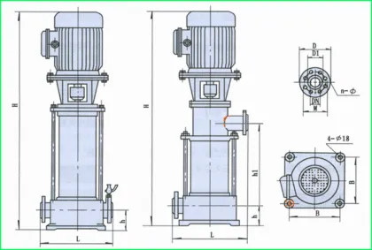 GDL vertical pipeline multistage centrifugal pump
