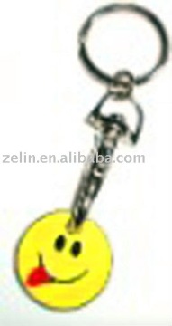 hot yellow naughty faces dangling body piercing nose jewelry