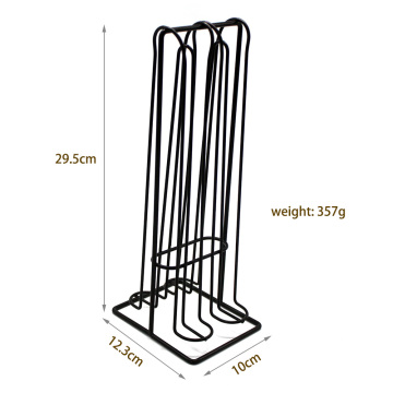 Rack de cápsula de café de metal de 28 pcs