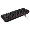 Teclado de jogo mecânico sem fio RGB 2.4g