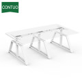 Height Adjustable Sit Standing Desk For Office Conference
