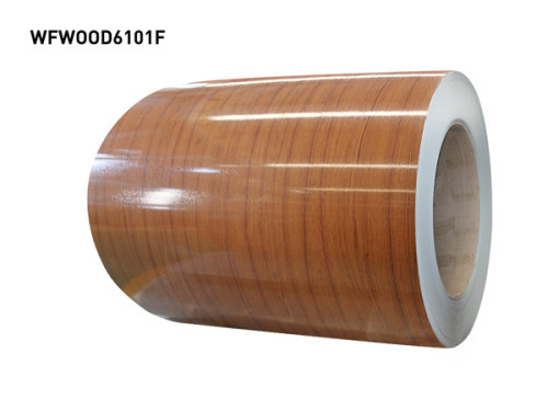 Cewka aluminiowa laminowana folią PCV z wzorem drewna;