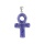 Lapis Lazuli Handmade Craved Ankh Pendant (20x30mm) Keychain