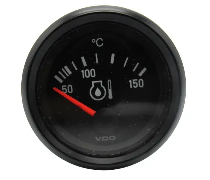 VDO Temperature Gauge Model 310-040-015: Oil Temperature Gauge for 50-150°F Range