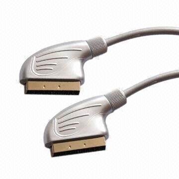 SCART-Kabel in Double Molding Farbe, hergestellt von PVC, angepasste Farben werden akzeptiert