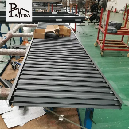 Aluminum Louvre Doors: Fashion Style Slat Plantation Shutters and Blinds for Doors