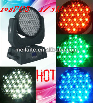 guangzhou lighting 108 3w rgbw led moving head wash light