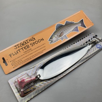 Wholesale 304 Stainless Steel Flutter Spoon Lures for Striped Bass