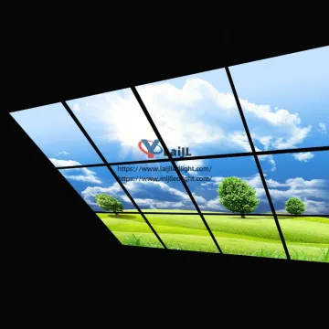 Decorative Blue Sky Square LED Panel 595x595 36W/40W Slim Ceiling Light