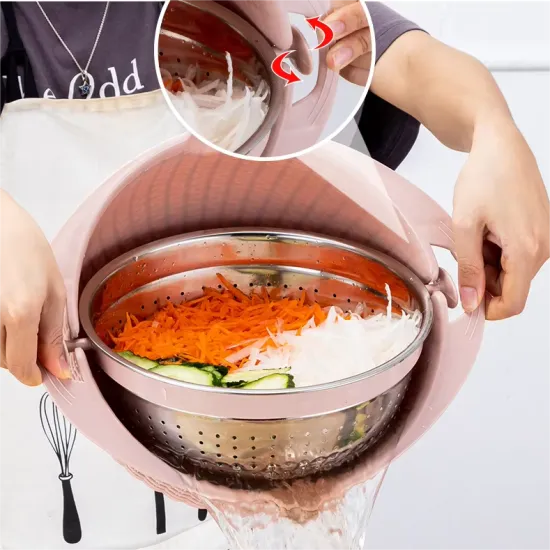 Y805 Stainless Steel Rice Washing Bowl: A Multi-purpose Strainer and Drain Basket