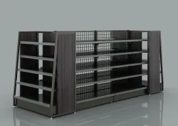 Supermarket Steel and Wooden Shelf