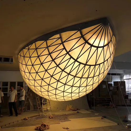 Nordic Simple Vintage Acrylic Egg Shape Chandelier for Wedding Hall