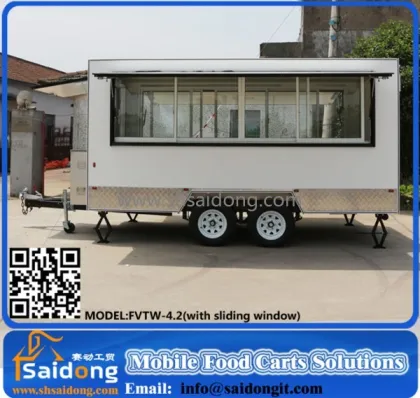 Best Design Mobile fast food trailer,fast food van mobile kitchen trailer