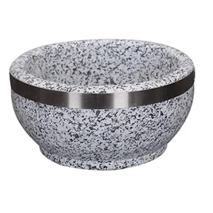 Korea Bibimbap Stone Pot with Wood Tray