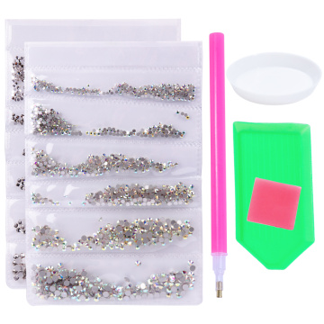 1pack Mixed Crystals Strass Charms Rhinestones on Nails Diamond Set Glass Flatback Shinny Gems Stones Manicure Accessories GL880