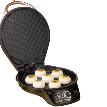 High-Power Adjustable Floating Pan Frying Machine: Portable Home Electric Pizza Maker