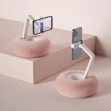 Adjustable Detachable Pillow Phone Stand for Live Streaming and Portable Use