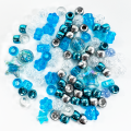 Perle di plastica taglienti colorate vintage assortite