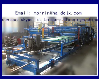 Heat preservation Sandwich Panel Roll Forming Machine/ EPS/glass woll/rock woll sandwich machine