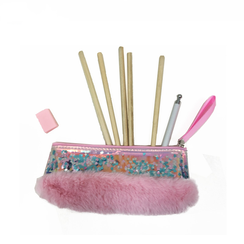Glitter Plush Pencil Case 1 Glitter Plush Pencil Case 1