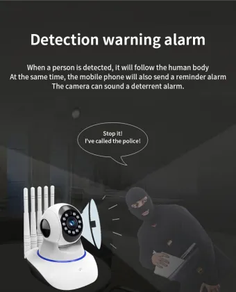 Wireless HD 1080P WIFI Night Vision PTZ Camera