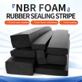 Strip de espuma de goma NBR NBR impermeable negro