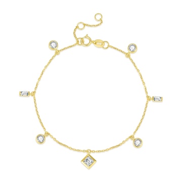 Lab-Grown Diamond Bracelet in 9k, 10k, 14k, and 18k Gold for Women
